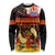 Tahitian Siva Afi Long Sleeve Shirt Tribal Performers of Tahitian Fire Knife Dancing