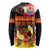 Tahitian Siva Afi Long Sleeve Shirt Tribal Performers of Tahitian Fire Knife Dancing