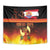 Tahitian Siva Afi Tapestry Tribal Performers of Tahitian Fire Knife Dancing