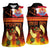 Tahitian Siva Afi Women Sleeveless Polo Shirt Tribal Performers of Tahitian Fire Knife Dancing