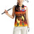 Tahitian Siva Afi Women Sleeveless Polo Shirt Tribal Performers of Tahitian Fire Knife Dancing