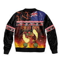Aotearoa Siva Afi Bomber Jacket Tribal Performers of Aotearoa Fire Knife Dancing LT03 - Polynesian Pride