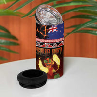 Aotearoa Siva Afi 4 in 1 Can Cooler Tumbler Tribal Performers of Aotearoa Fire Knife Dancing