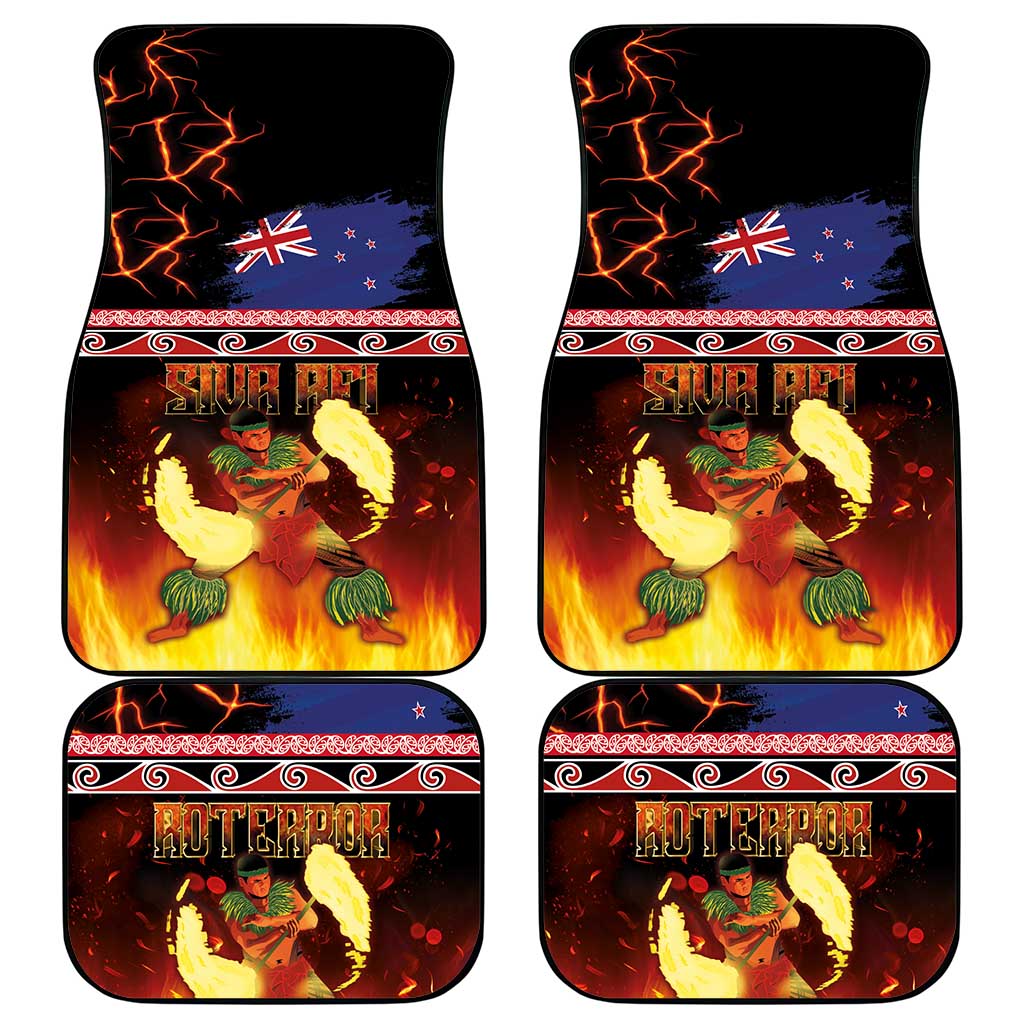 Aotearoa Siva Afi Car Mats Tribal Performers of Aotearoa Fire Knife Dancing