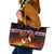 Aotearoa Siva Afi Leather Tote Bag Tribal Performers of Aotearoa Fire Knife Dancing