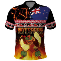 Aotearoa Siva Afi Polo Shirt Tribal Performers of Aotearoa Fire Knife Dancing