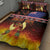 Aotearoa Siva Afi Quilt Bed Set Tribal Performers of Aotearoa Fire Knife Dancing