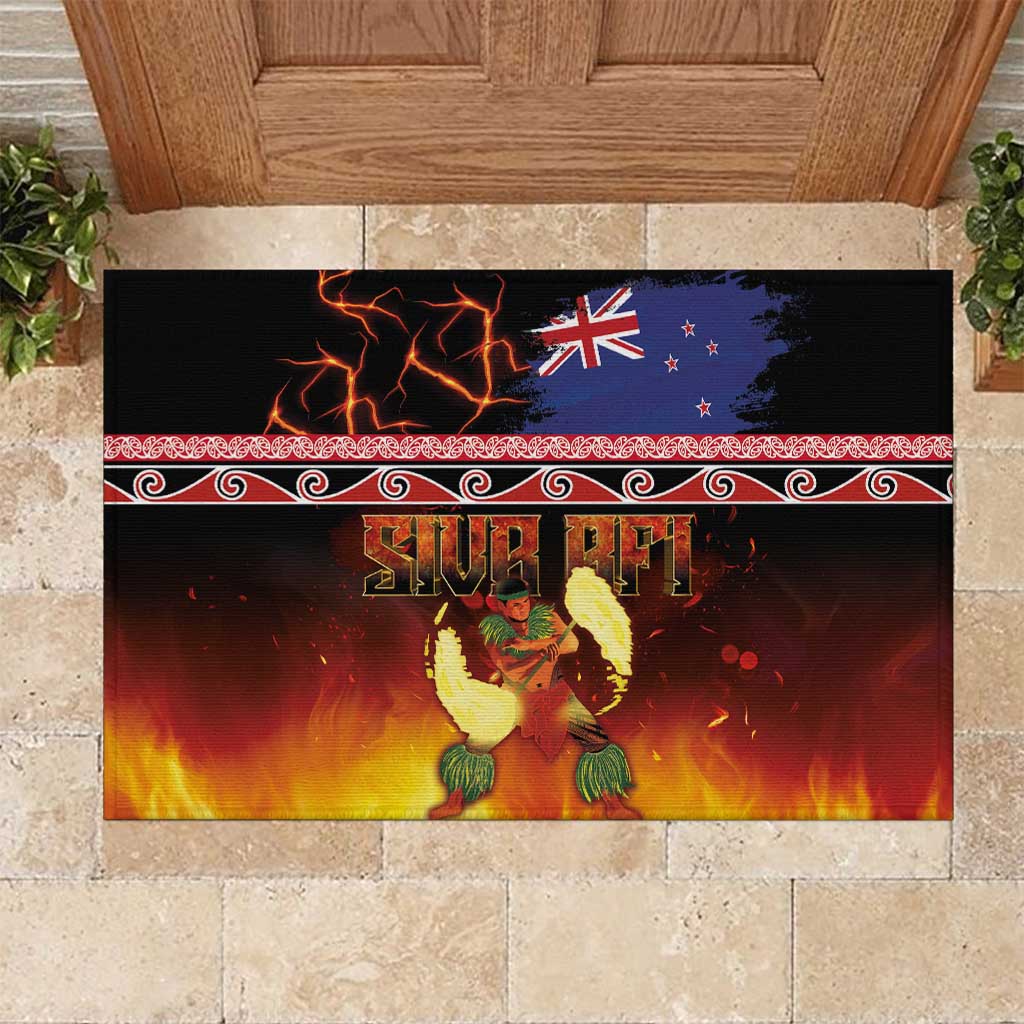 Aotearoa Siva Afi Rubber Doormat Tribal Performers of Aotearoa Fire Knife Dancing