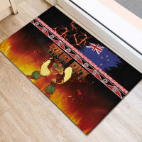Aotearoa Siva Afi Rubber Doormat Tribal Performers of Aotearoa Fire Knife Dancing