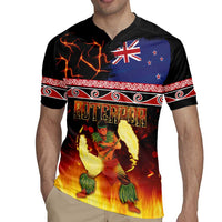 Aotearoa Siva Afi Rugby Jersey Tribal Performers of Aotearoa Fire Knife Dancing