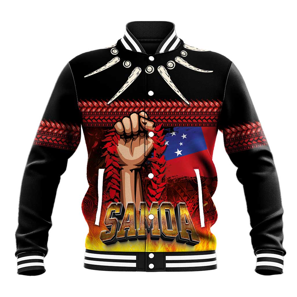 Personalised Samoan Spirit - Samoa Tribal Heritage Baseball Jacket