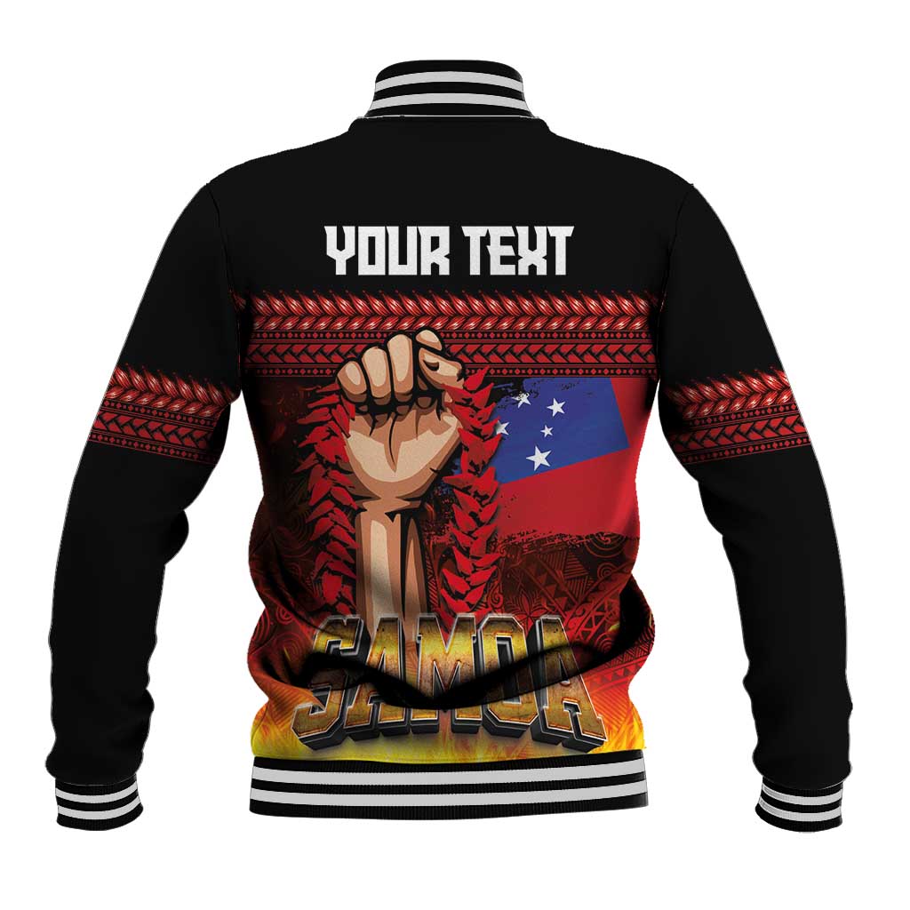 Personalised Samoan Spirit - Samoa Tribal Heritage Baseball Jacket