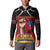 Personalised Samoan Spirit - Samoa Tribal Heritage Button Sweatshirt
