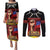 Personalised Samoan Spirit - Samoa Tribal Heritage Couples Matching Puletasi and Long Sleeve Button Shirt