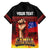 Personalised Samoan Spirit - Samoa Tribal Heritage Family Matching Off The Shoulder Long Sleeve Dress and Hawaiian Shirt