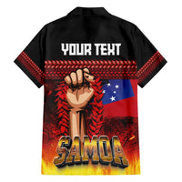 Personalised Samoan Spirit - Samoa Tribal Heritage Family Matching Tank Maxi Dress and Hawaiian Shirt