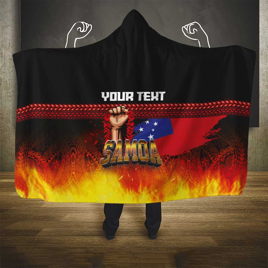 Personalised Samoan Spirit - Samoa Tribal Heritage Hooded Blanket