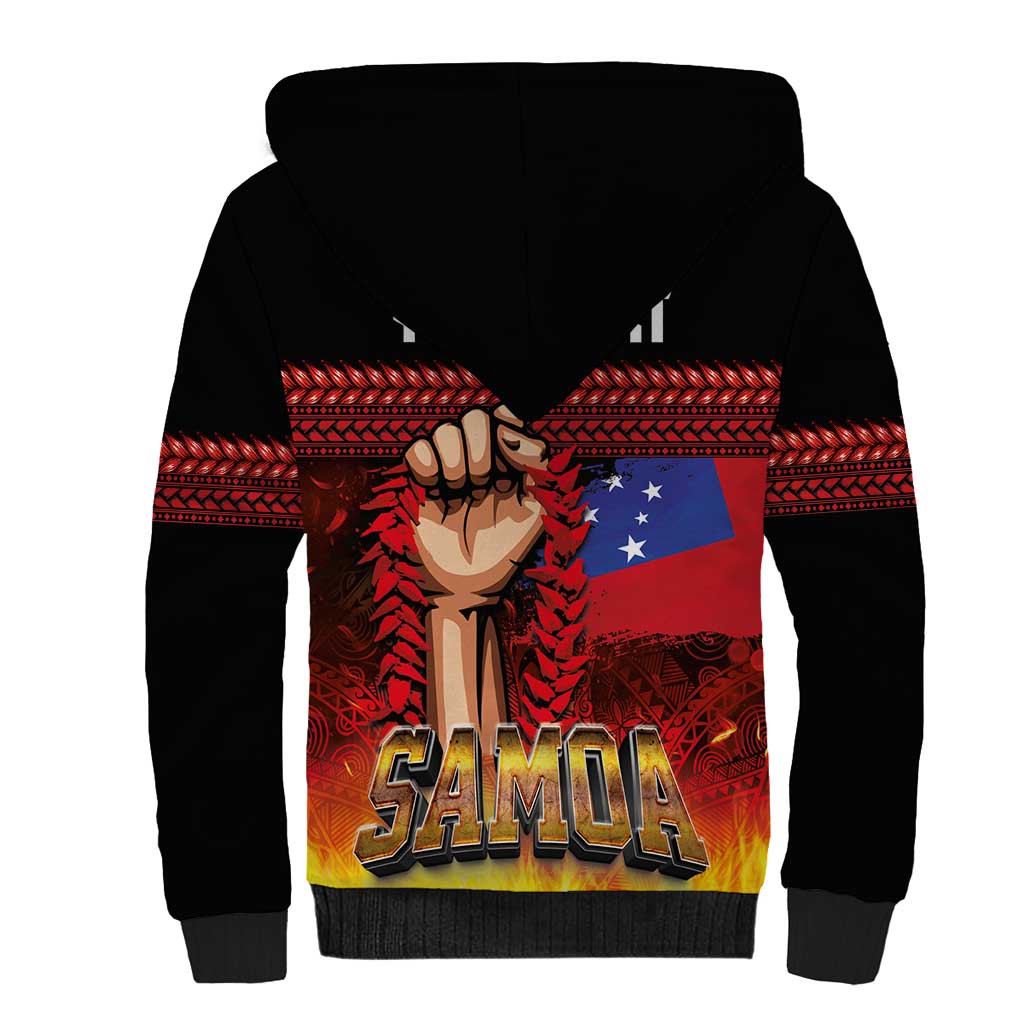Personalised Samoan Spirit - Samoa Tribal Heritage Sherpa Hoodie