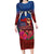 Proud of Samoa Family Matching Long Sleeve Bodycon Dress and Hawaiian Shirt Ula Nifo with Samoa 685 and Hibiscus Tapa Tribal Pattern