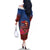Proud of Samoa Family Matching Off The Shoulder Long Sleeve Dress and Hawaiian Shirt Ula Nifo with Samoa 685 and Hibiscus Tapa Tribal Pattern