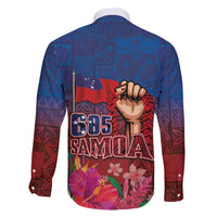 Proud of Samoa Family Matching Short Sleeve Bodycon Dress and Hawaiian Shirt Ula Nifo with Samoa 685 and Hibiscus Tapa Tribal Pattern