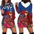 Proud of Samoa Hoodie Dress Ula Nifo with Samoa 685 and Hibiscus Tapa Tribal Pattern