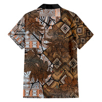 Fiji Masi Tapa Tribal Family Matching Puletasi and Hawaiian Shirt Old Hibiscus Vintage Style LT03 - Polynesian Pride