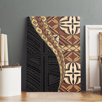 Samoan Siapo Canvas Wall Art Tatau Pattern Half Style Retro Mode LT03
