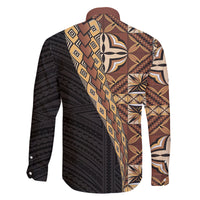 Samoan Siapo Family Matching Mermaid Dress and Hawaiian Shirt Tatau Pattern Half Style Retro Mode LT03 - Polynesian Pride