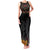 Custom New Zealand Rugby Family Matching Tank Maxi Dress and Hawaiian Shirt Black Fern Maori Tribal Pattern LT03 Mom's Dress Black - Polynesian Pride
