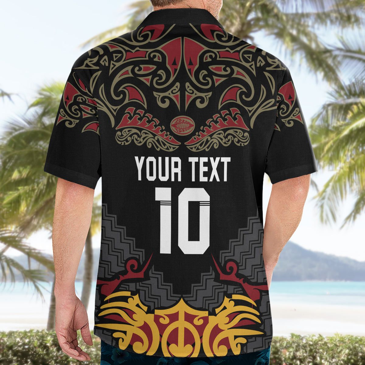 Custom New Zealand Rugby Hawaiian Shirt Black Fern Maori Tribal Pattern LT03 - Polynesian Pride