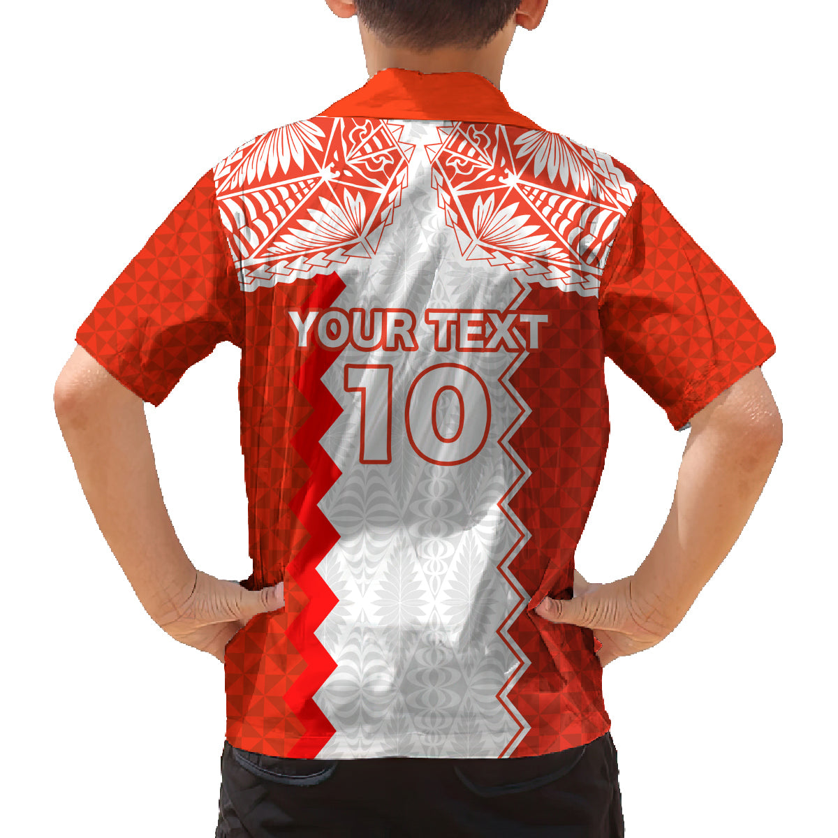 Custom Tonga Rugby Family Matching Long Sleeve Bodycon Dress and Hawaiian Shirt Ikale Tahi Ngatu Tribal Pattern LT03 - Polynesian Pride