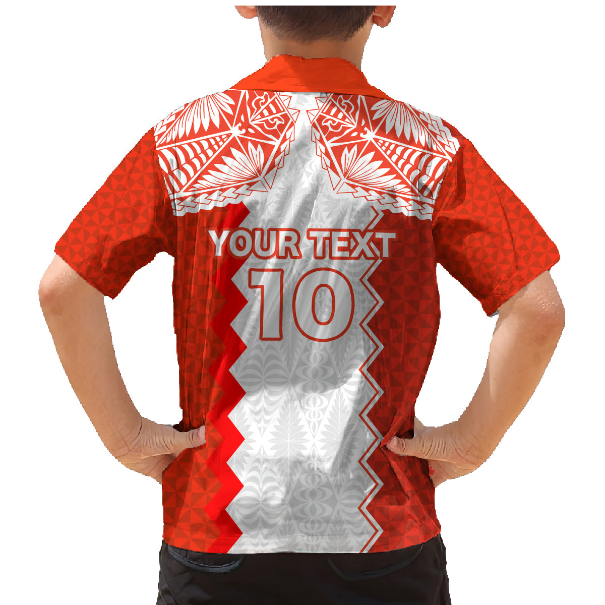 Custom Tonga Rugby Family Matching Mermaid Dress and Hawaiian Shirt Ikale Tahi Ngatu Tribal Pattern LT03 - Polynesian Pride