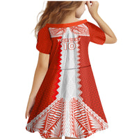 Custom Tonga Rugby Family Matching Mermaid Dress and Hawaiian Shirt Ikale Tahi Ngatu Tribal Pattern LT03 - Polynesian Pride