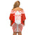 Custom Tonga Rugby Family Matching Off Shoulder Short Dress and Hawaiian Shirt Ikale Tahi Ngatu Tribal Pattern LT03