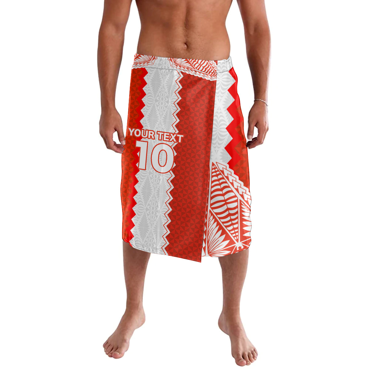 Custom Tonga Rugby Lavalava Ikale Tahi Ngatu Tribal Pattern LT03