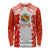 Custom Tonga Rugby Long Sleeve Shirt Ikale Tahi Ngatu Tribal Pattern LT03