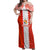 Custom Tonga Rugby Off Shoulder Maxi Dress Ikale Tahi Ngatu Tribal Pattern LT03