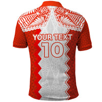 Custom Tonga Rugby Polo Shirt Ikale Tahi Ngatu Tribal Pattern LT03