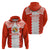 Custom Tonga Rugby Zip Hoodie Ikale Tahi Ngatu Tribal Pattern LT03