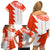 Custom Tonga Rugby Family Matching Off Shoulder Short Dress and Hawaiian Shirt Ikale Tahi Ngatu Tribal Pattern Half Style LT03