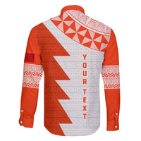 Custom Tonga Rugby Family Matching Short Sleeve Bodycon Dress and Hawaiian Shirt Ikale Tahi Ngatu Tribal Pattern Half Style LT03 - Polynesian Pride