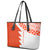 Custom Tonga Rugby Leather Tote Bag Ikale Tahi Ngatu Tribal Pattern Half Style