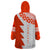 Custom Tonga Rugby Wearable Blanket Hoodie Ikale Tahi Ngatu Tribal Pattern Half Style LT03