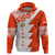 Custom Tonga Rugby Zip Hoodie Ikale Tahi Ngatu Tribal Pattern Half Style LT03