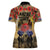 Australia and New Zealand ANZAC Day Women Polo Shirt Kangaroo and Kiwi Bird Soldier-Honor and Remember Vintage Style