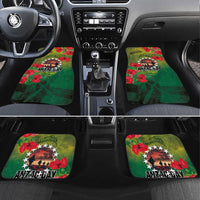 Cook Islands ANDAC Day Car Mats Honor and Remember Soliders-Forever in My Thoughts Grunge Style