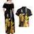 Hawaii King Kamehameha Day Couples Matching Off Shoulder Maxi Dress and Hawaiian Shirt Kanaka Maoli Hibiscus Flower and Kakau Pattern