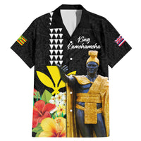 Hawaii King Kamehameha Day Family Matching Mermaid Dress and Hawaiian Shirt Kanaka Maoli Hibiscus Flower and Kakau Pattern
