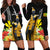 Hawaii King Kamehameha Day Hoodie Dress Kanaka Maoli Hibiscus Flower and Kakau Pattern